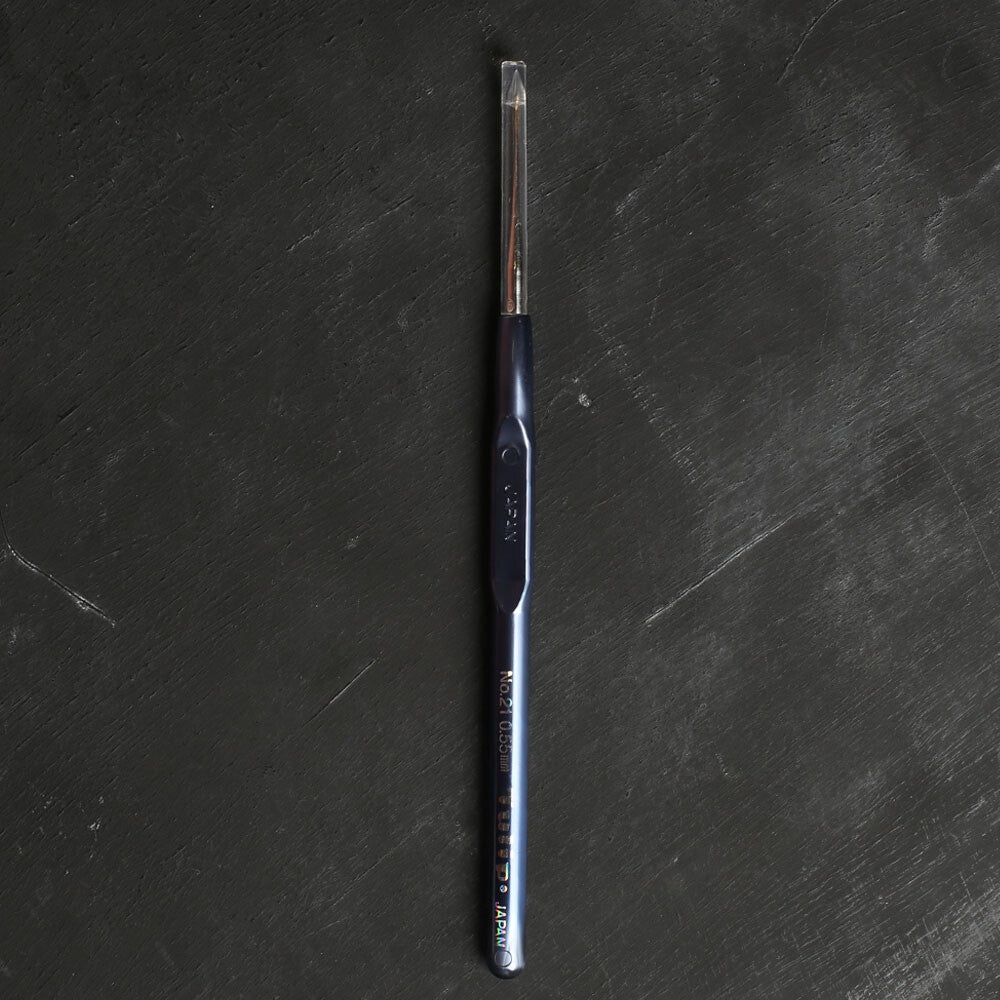 Tulip No:21 0,55 mm Gri Plastik Saplı Dantel Tığ - T-9G